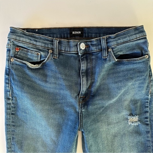 Hudson Blair High Rise Super Skinny Crop Ankle Jeans Size 31 - Picture 5 of 15